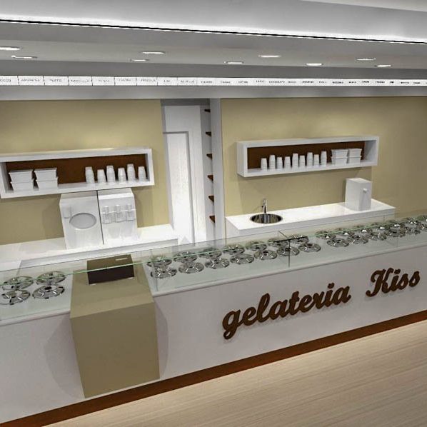 Gelateria: arredamenti su misura Kiss- Cadelbosco Sopra